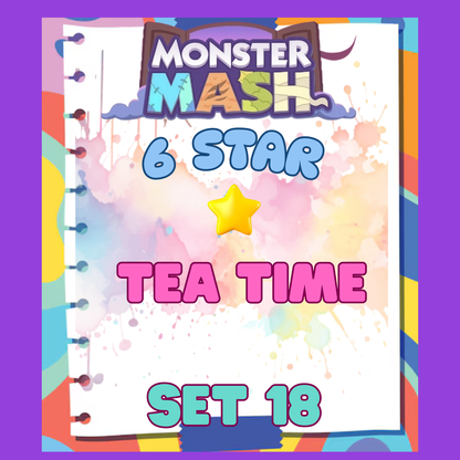TEA TIME - 6🌟 Set 18 - Monopoly Go Sticker