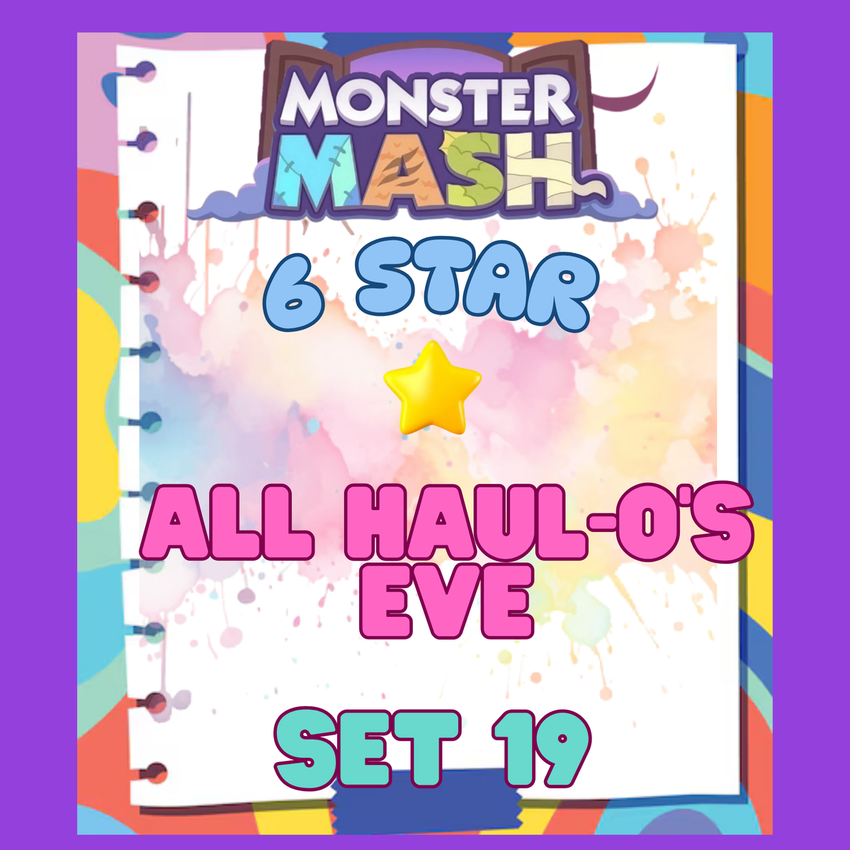 ALL HAUL-O'S EVE - 6🌟 Set 19 - Monopoly Go Sticker