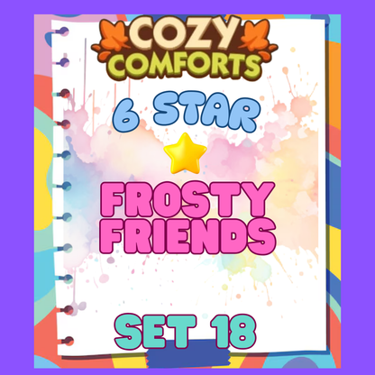 FROSTY FRIENDS - 6🌟 Set 18 - Monopoly Go Sticker