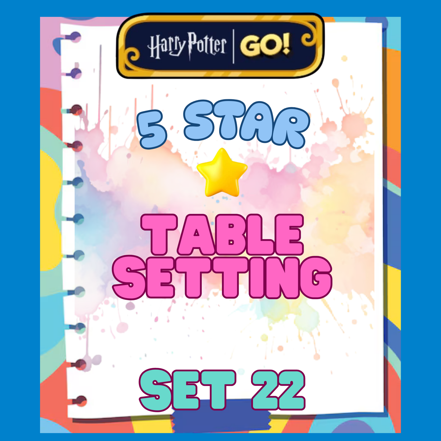 TABLE SETTING - 5🌟 Set 22 - Monopoly Go Sticker