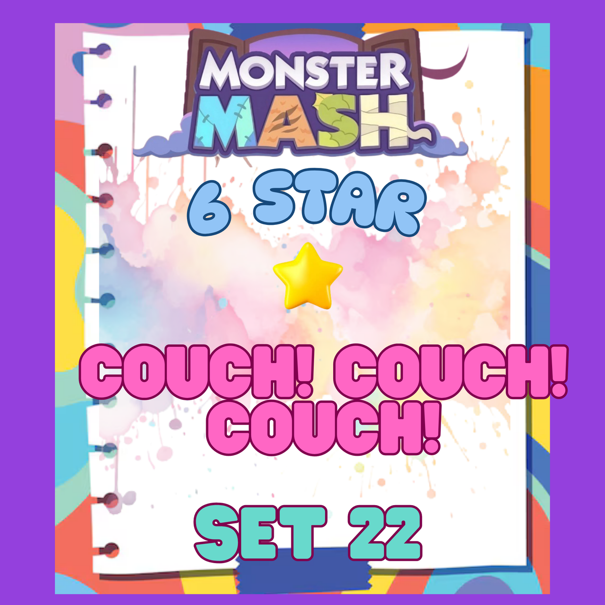 COUCH! COUCH! COUCH! - 6🌟 Set 22 - Monopoly Go Sticker
