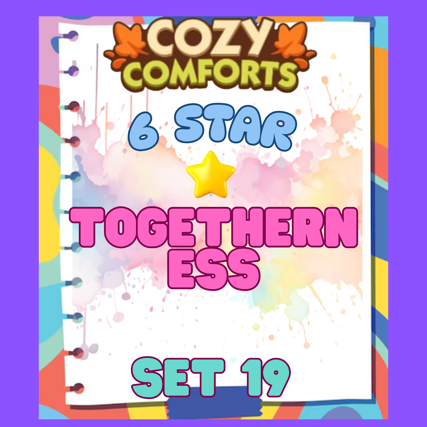 TOGETHERNESS - 6🌟 Set 19 - Monopoly Go Sticker