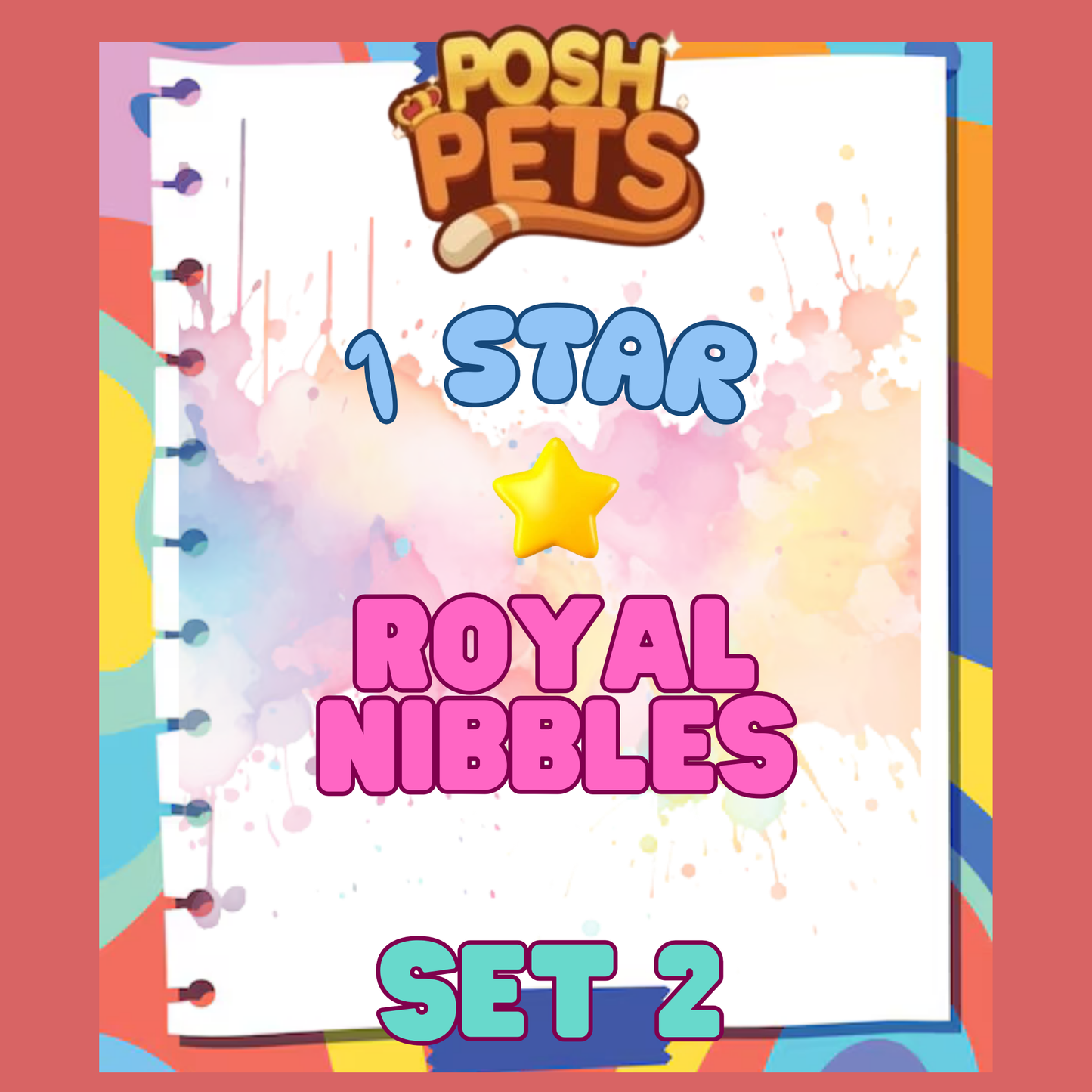 ROYAL NIBBLES - 1🌟 Set 2 - Monopoly Go Sticker