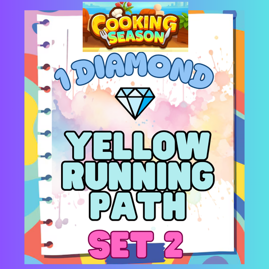YELLOW RUNNING PATH - 1⭐ Set 2 - Carnival Tycoon Sticker