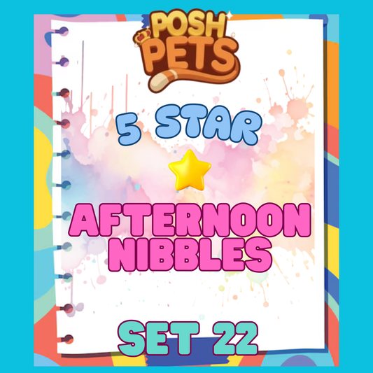 AFTERNOON NIBBLES - 5🌟 Set 22 - Monopoly Go Sticker