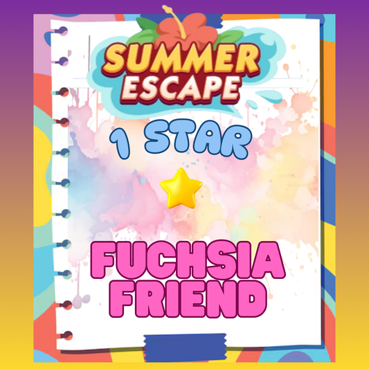 FUCHSIA FRIEND - 1🌟 Set 2 - Monopoly Go Sticker