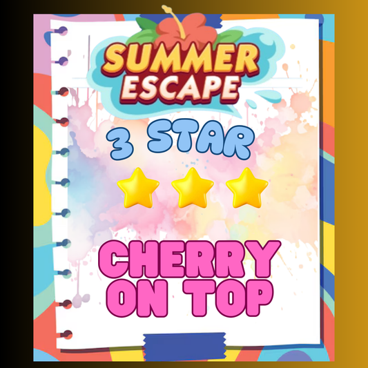 CHERRY ON TOP - 3🌟 Set 11 -  Monopoly Go Sticker