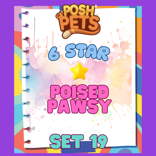 POISED PAWSY - 6🌟 Set 19 - Monopoly Go Sticker