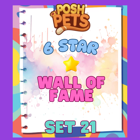 WALL OF FAME - 6🌟 Set 21 - Monopoly Go Sticker