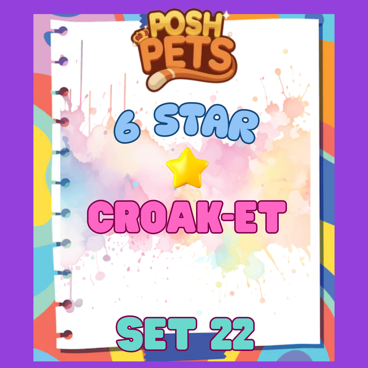 CROAK-ET - 6🌟 Set 22 - Monopoly Go Sticker