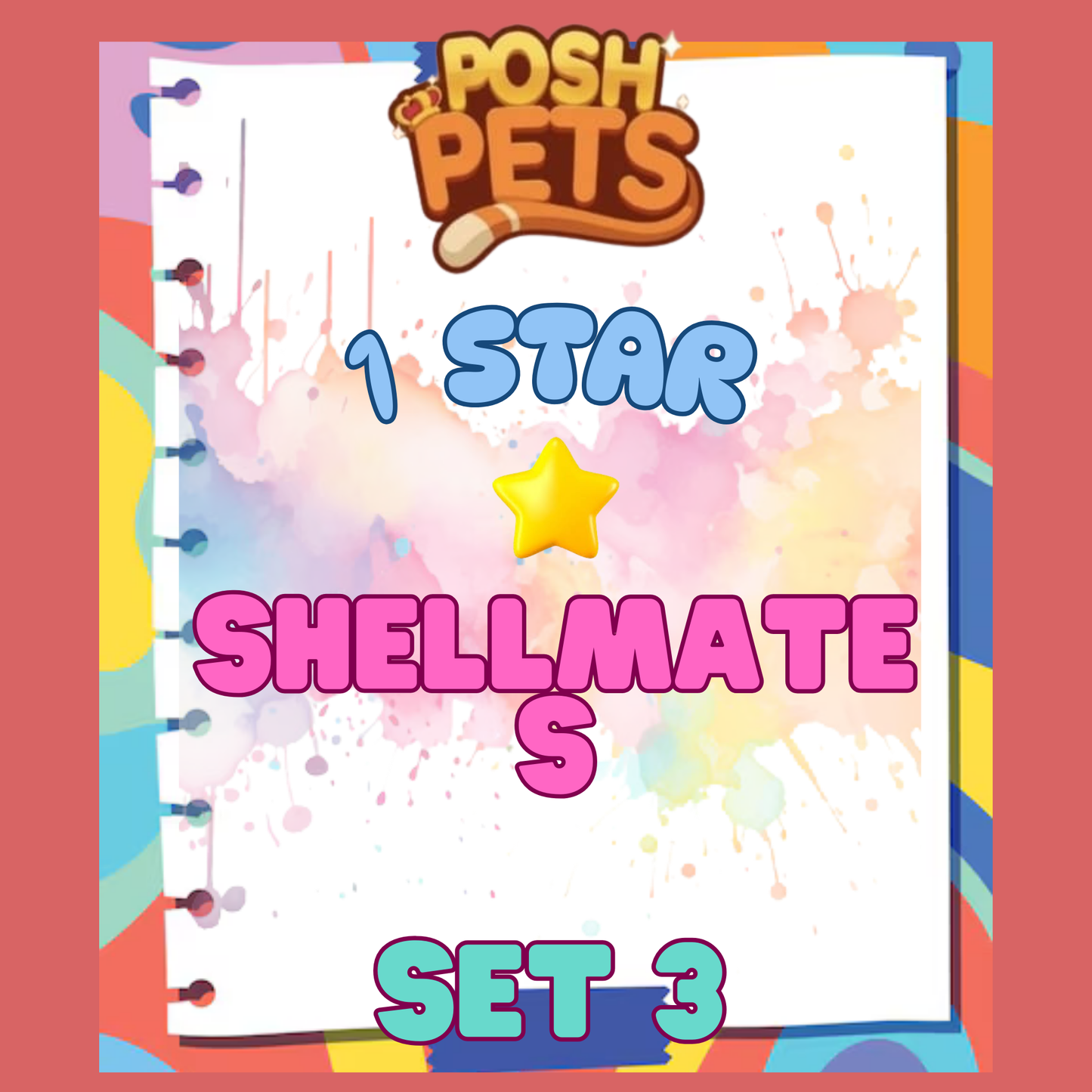 SHELLMATES - 1🌟 Set 3 - Monopoly Go Sticker