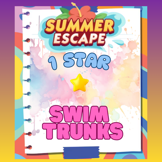 SWIM TRUNKS - 1🌟 Set 3 - Monopoly Go Sticker