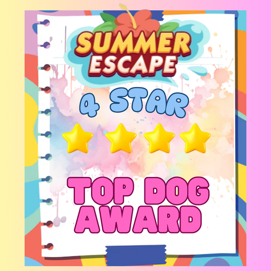 TOP DOG AWARD - 4🌟 Set 17 - Monopoly Go Sticker