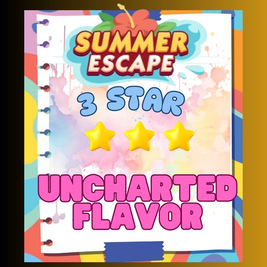 UNCHARTED FLAVORS - 3🌟 Set 11 - Monopoly Go Sticker