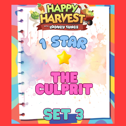 THE CULPRIT - 1🌟 Set 3 - Monopoly Go Sticker