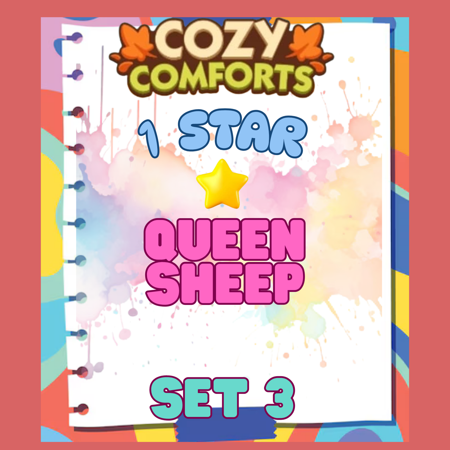 QUEEN SHEEP - 1🌟 Set 3 - Monopoly Go Sticker