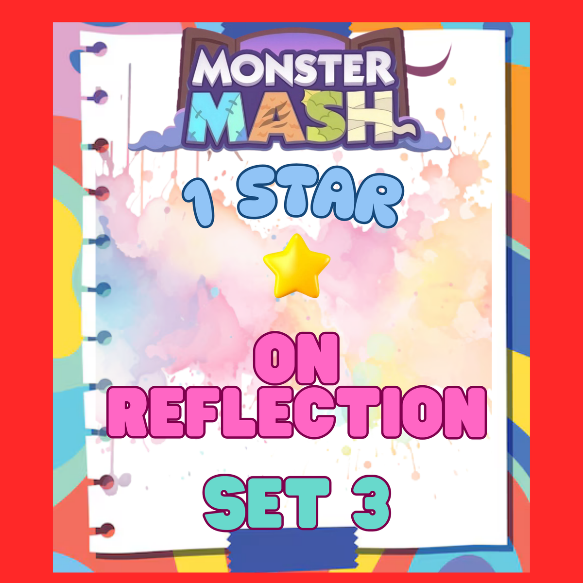 ON REFLECTION - 1🌟 Set 3 - Monopoly Go Sticker