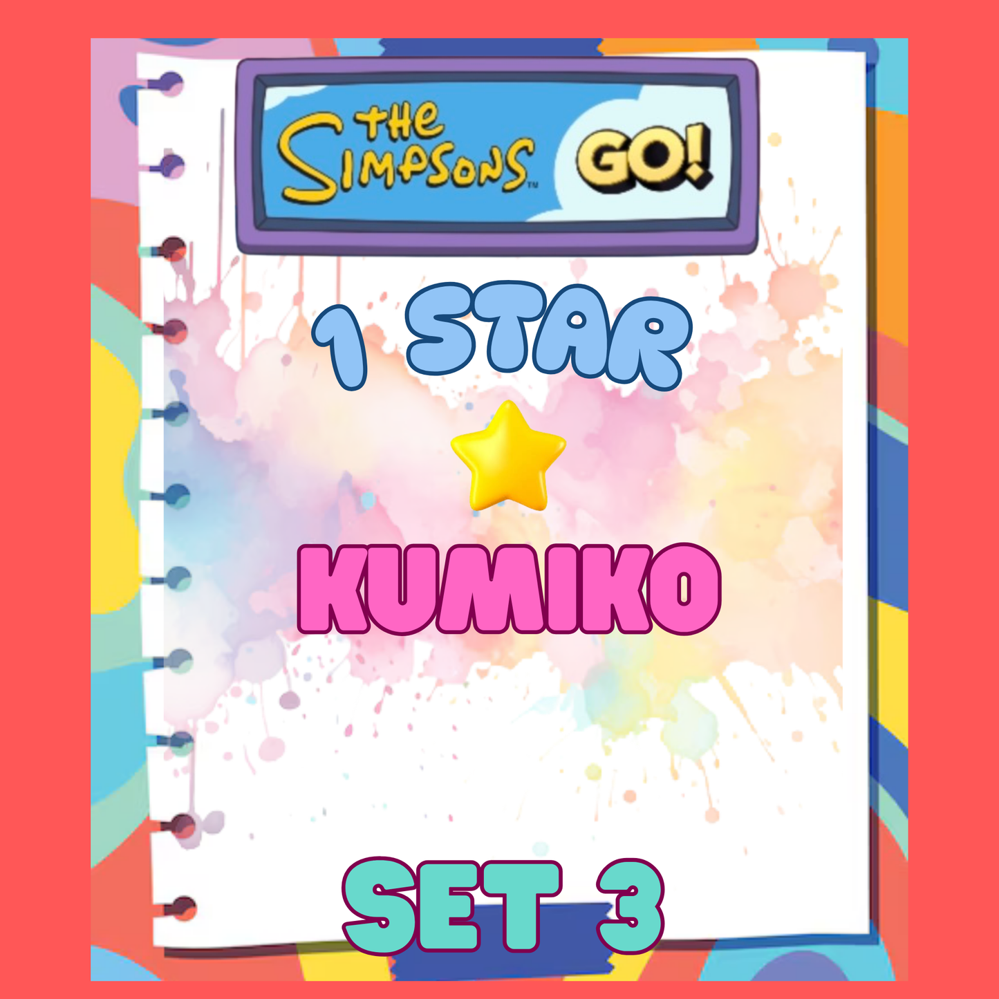 KUMIKO - 1🌟 Set 3 - Monopoly Go Sticker