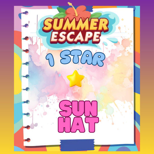 SUN HAT   - 1🌟 Set 3 - Monopoly Go Sticker