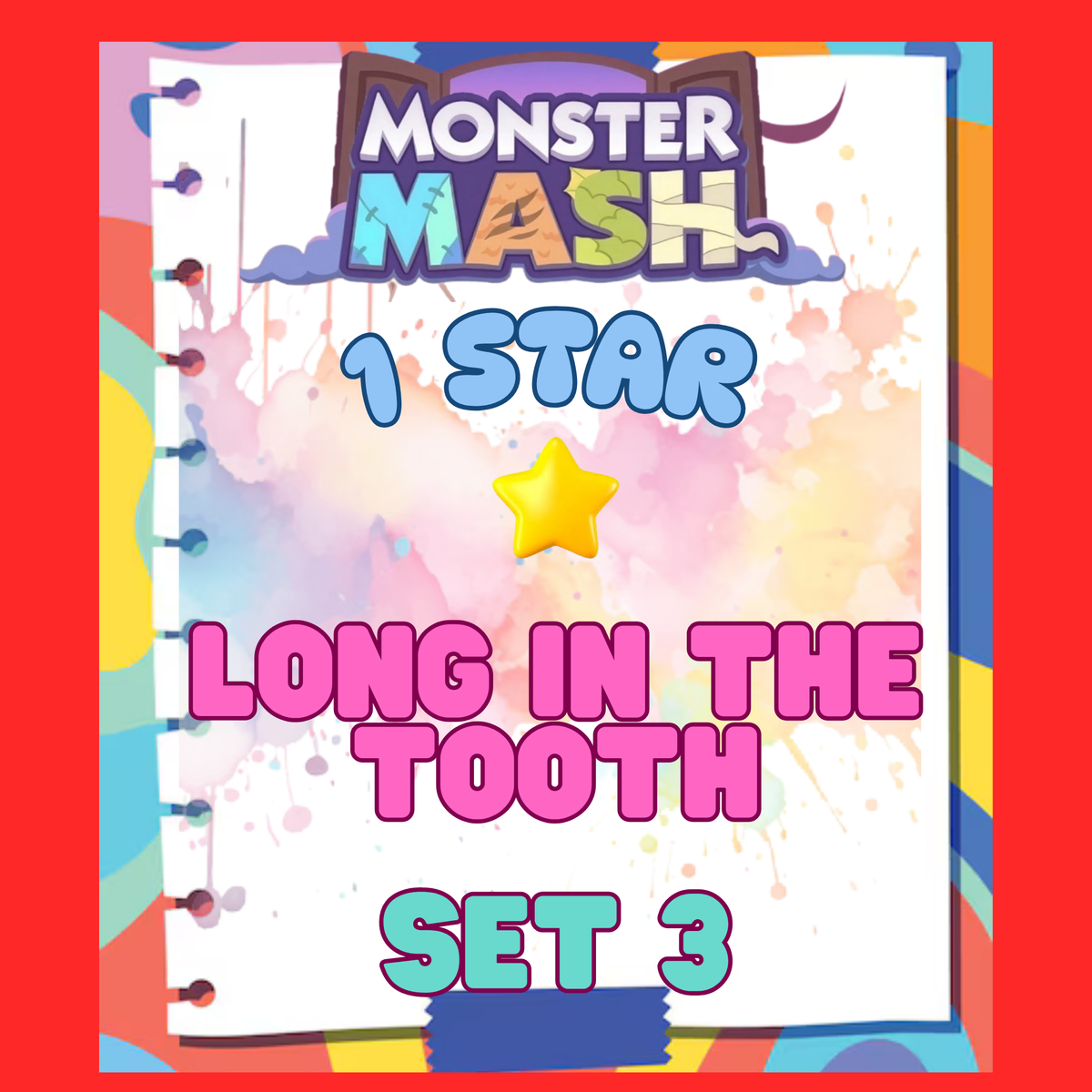 LONG IN THE TOOTH - 1🌟 Set 3 - Monopoly Go Sticker
