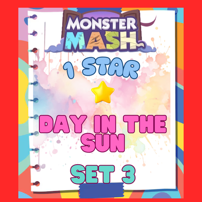 DAY IN THE SUN - 1🌟 Set 3 - Monopoly Go Sticker