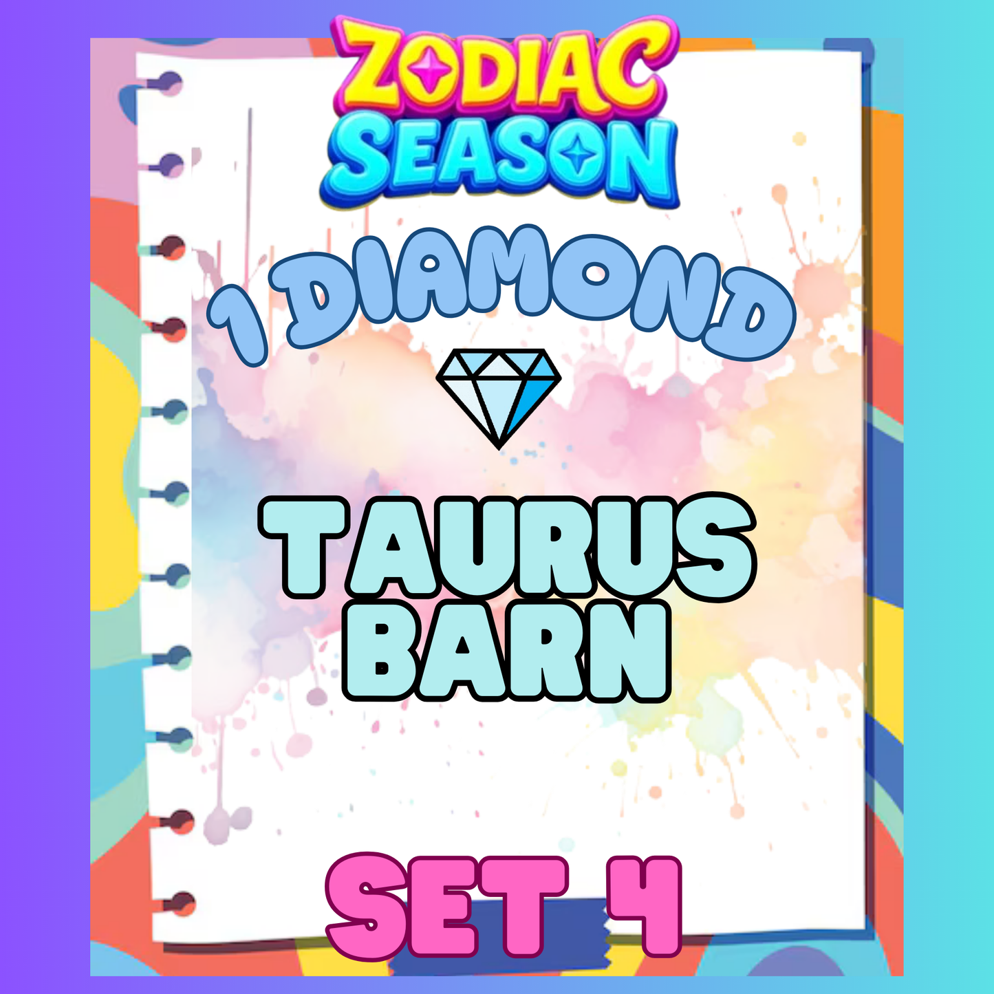 TAURUS BARN - 1⭐ Set 4 - Carnival Tycoon Sticker