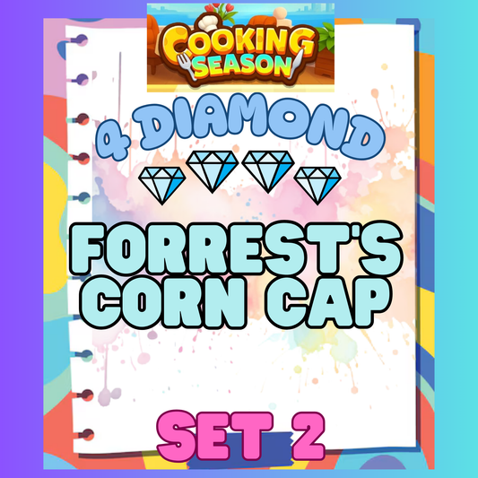 FORREST'S CORN CAP - 4⭐ Set 2 - Carnival Tycoon Sticker