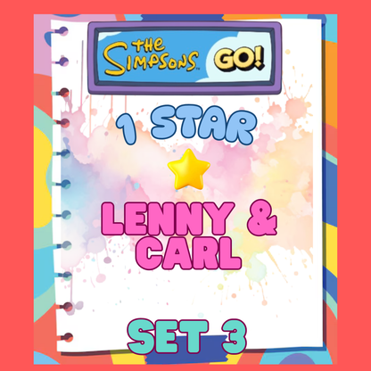 LENNY & CARL - 1🌟 Set 3 - Monopoly Go Sticker
