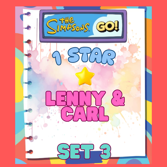 LENNY & CARL - 1🌟 Set 3 - Monopoly Go Sticker