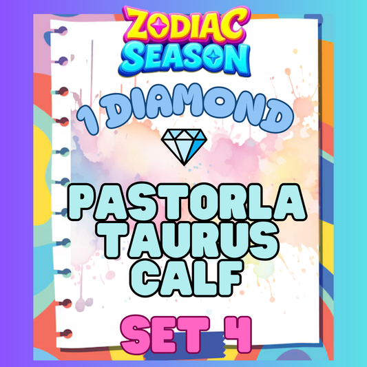 PASTORLA TAURUS CALF - 1⭐ Set 4 - Carnival Tycoon Sticker