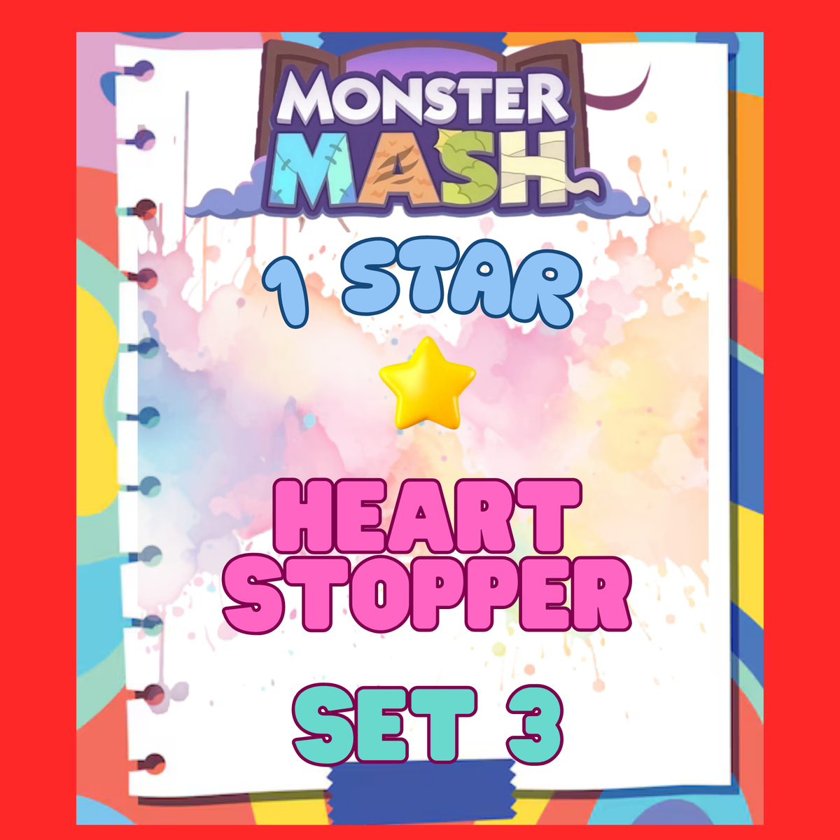 HEART STOPPER - 1🌟 Set 3 - Monopoly Go Sticker