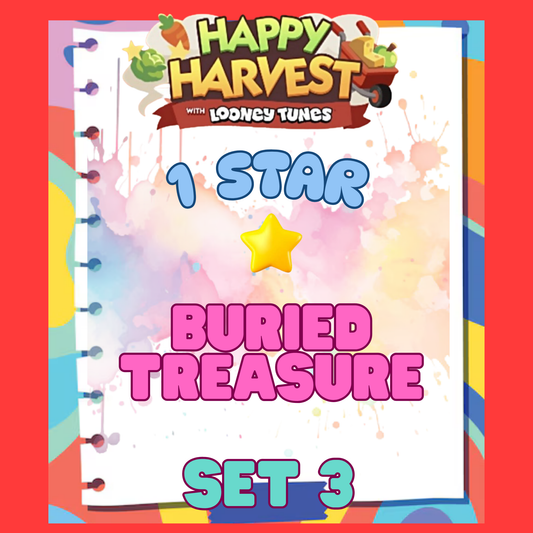 BURIED TREASURE - 1🌟 Set 3 - Monopoly Go Sticker