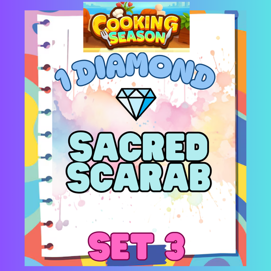 SACRED SCARAB - 1⭐ Set 3 - Carnival Tycoon Sticker