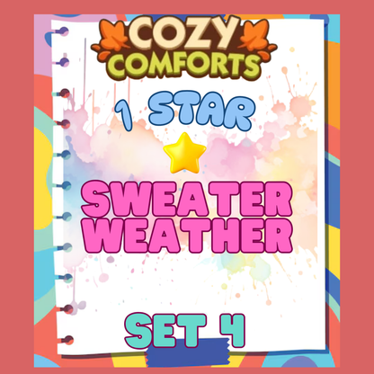 SWEATER WEATHER - 1🌟 Set 4 - Monopoly Go Sticker