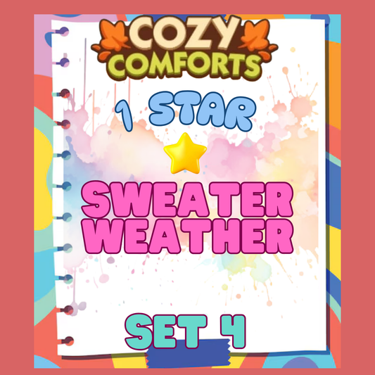 SWEATER WEATHER - 1🌟 Set 4 - Monopoly Go Sticker