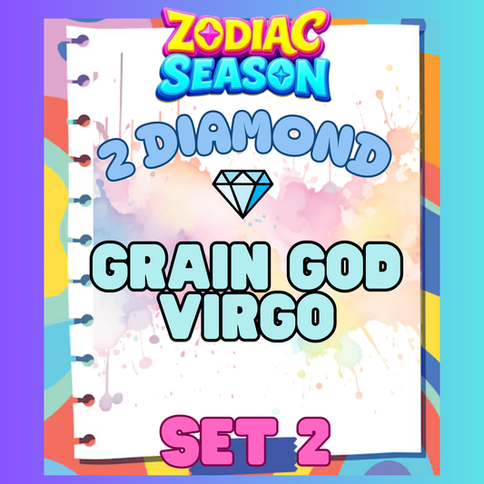 GRAIN GOD VIRGO - 2⭐ Set 2 - Carnival Tycoon Sticker