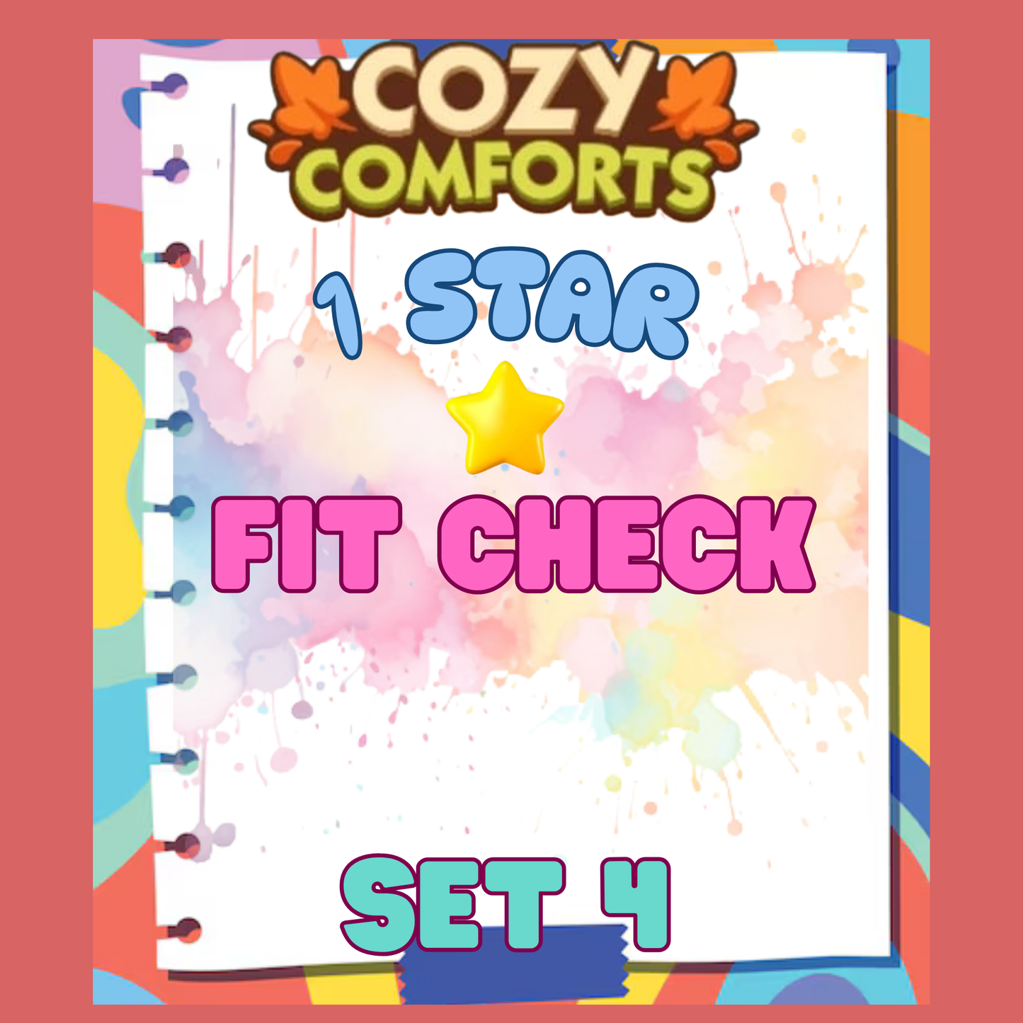 FIT CHECK - 1🌟 Set 4 - Monopoly Go Sticker