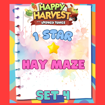 HAY MAZE - 1🌟 Set 4 - Monopoly Go Sticker