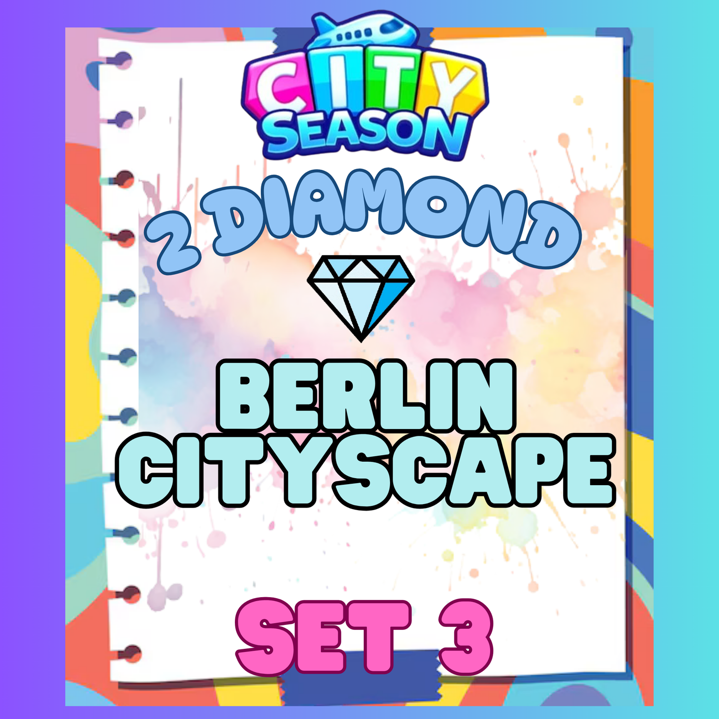 BERLIN CITYSCAPE - 2⭐ Set 3 - Carnival Tycoon Sticker
