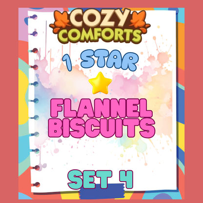 FLANNEL BISCUITS - 1🌟 Set 4 - Monopoly Go Sticker