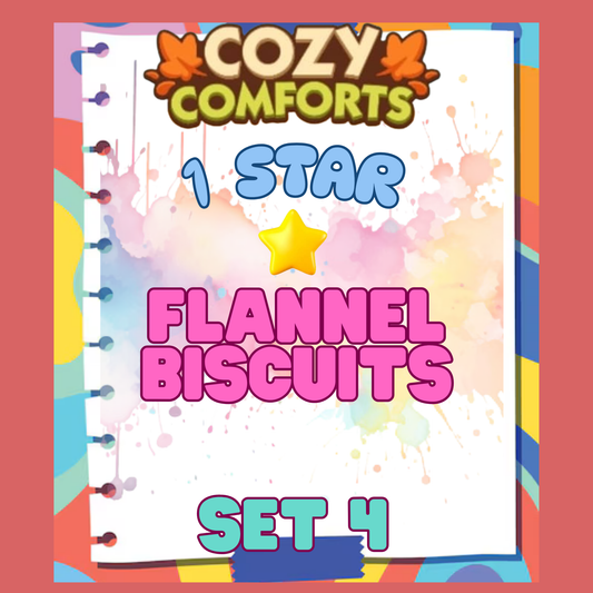 FLANNEL BISCUITS - 1🌟 Set 4 - Monopoly Go Sticker