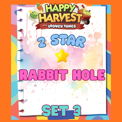 RABBIT HOLE - 2🌟 Set 3 - Monopoly Go Sticker