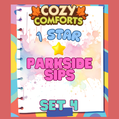 PARKSIDE SIPS - 1🌟 Set 4 - Monopoly Go Sticker