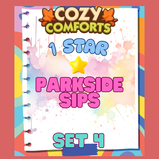PARKSIDE SIPS - 1🌟 Set 4 - Monopoly Go Sticker