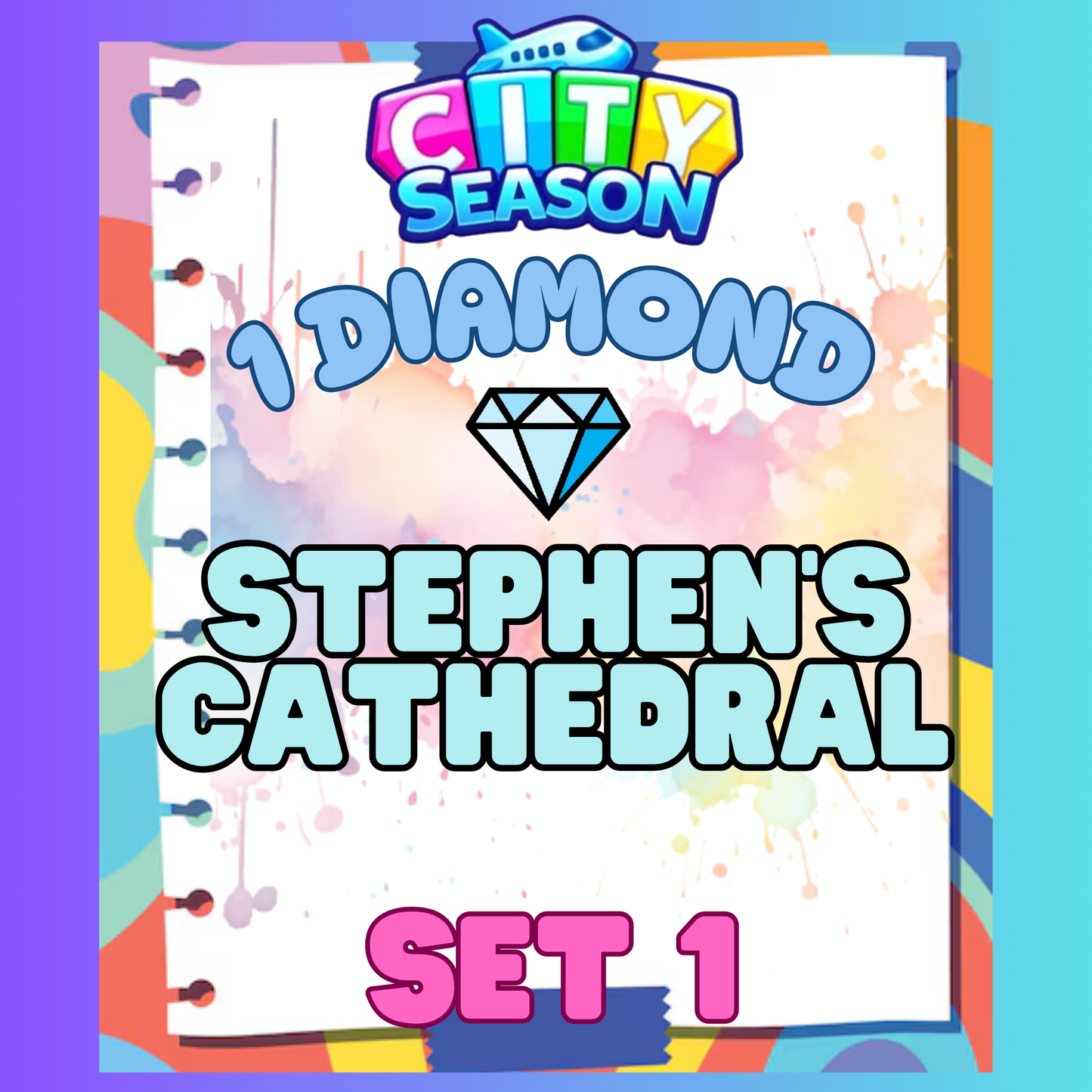 STEPHEN'S CATHEDRAL - 1⭐ Set 1 - Carnival Tycoon Sticker