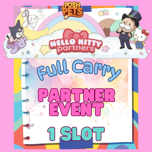 1x Slot Partners Event   ✓ 1 Slot ✓ Full Carry – 80000 Points ✓ Up to 24-48hour delivery time ✓ Make sure you have a slot available before purchase
