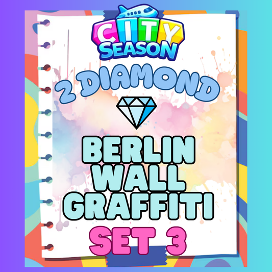 BERLIN WALL GRAFFITI - 2⭐ Set 3 - Carnival Tycoon Sticker