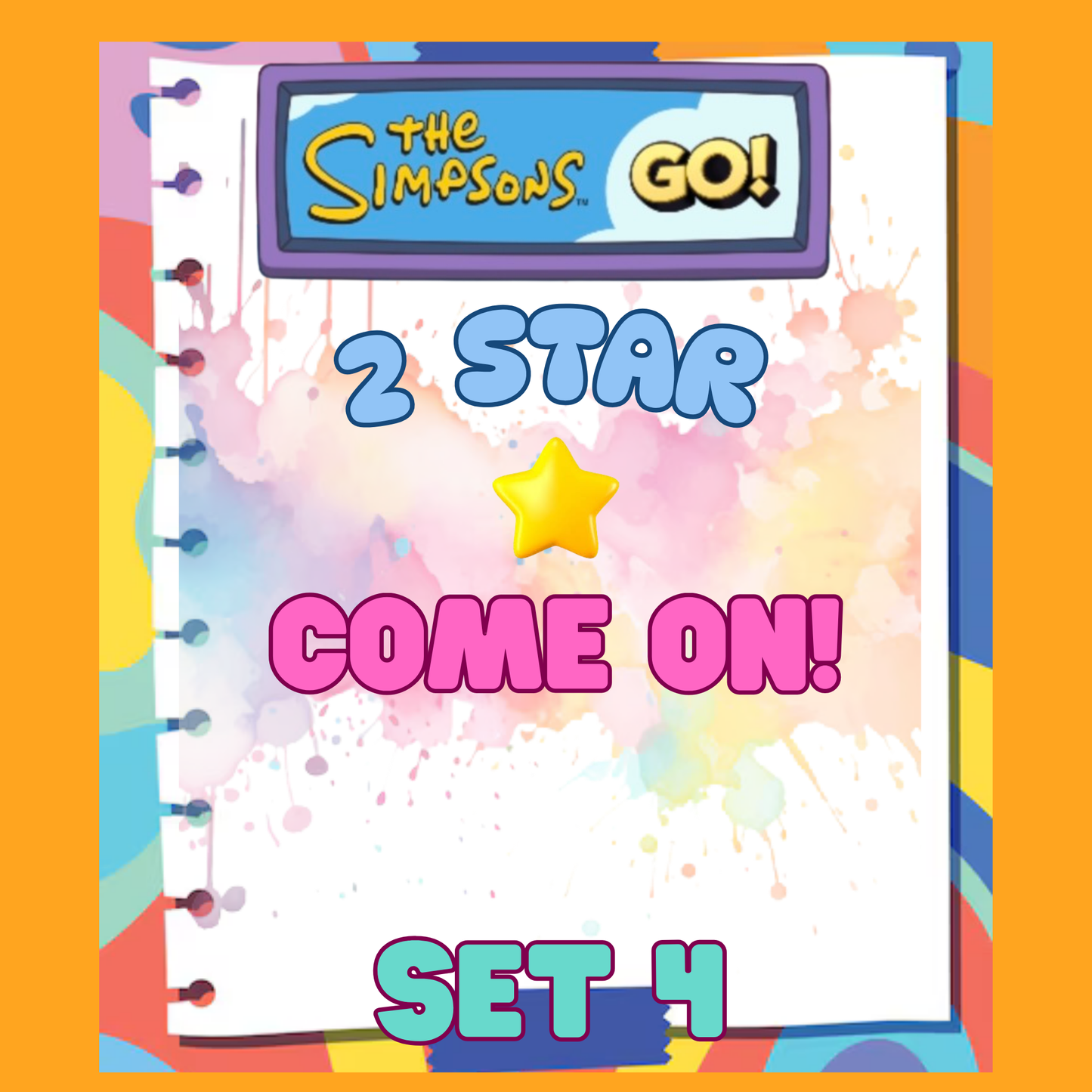 COME ON! - 2🌟 Set 4 - Monopoly Go Sticker