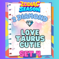 LOVE TAURUS CUTIE - 2⭐ Set 4 - Carnival Tycoon Sticker