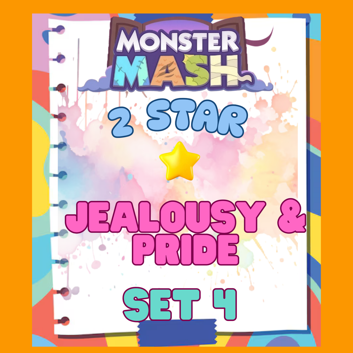 JEALOUSY & PRIDE - 2🌟 Set 4 - Monopoly Go Sticker